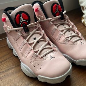 Big Kid's Jordan 6 Rings Atmosphere/Infrared 23-Black (323419 602) - 7Y